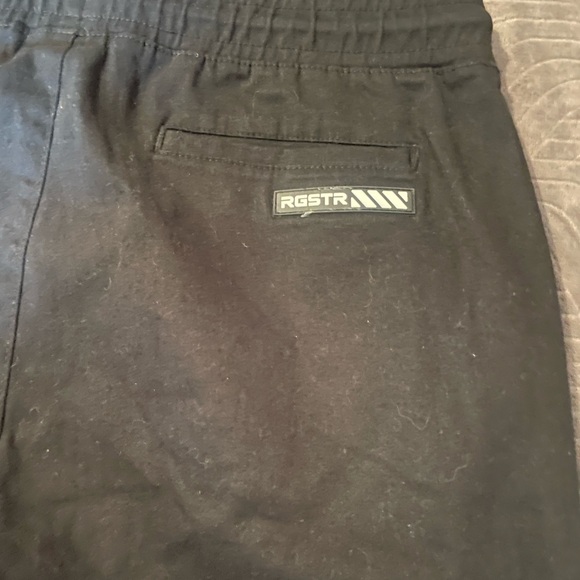 Large men black jogger with drawstring - Picture 3 of 3